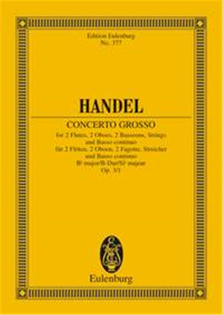 Concerto Grosso Op. 3 N. 1 Si B (Sadie)